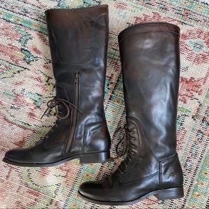 Frye Melissa Lace-up Tall Riding Boot | Size 7